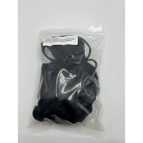 Amber Sceats 24K Gold Plated Reese Sculptural Nugget Style Earrings NWT - Picture 9 of 12